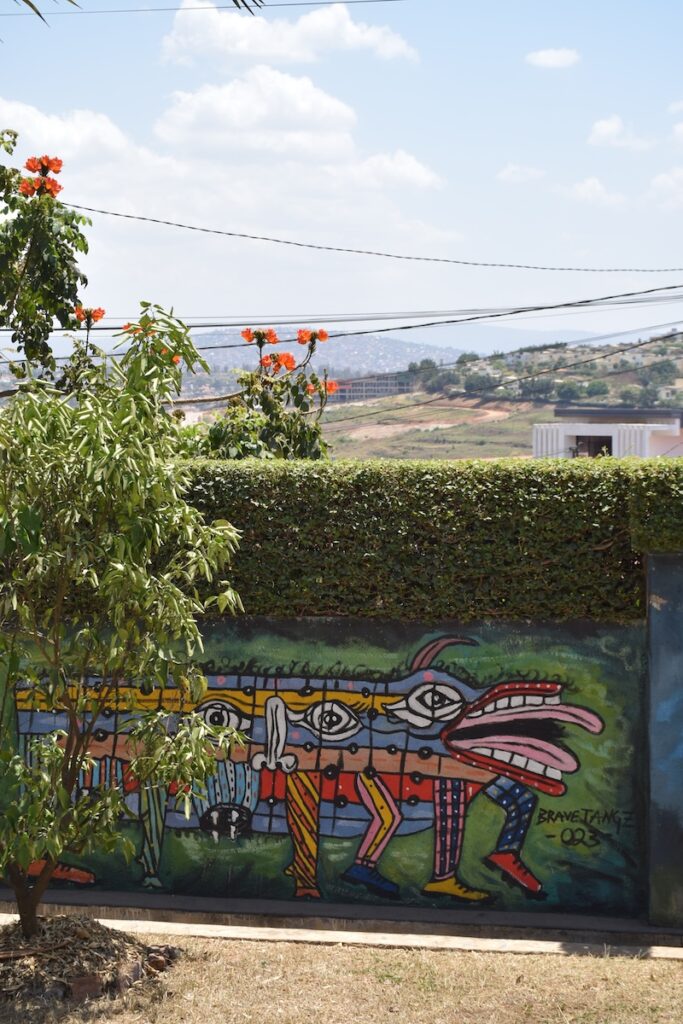Streetart and views at Inkingi Arts Space in Kacyiru, Kigali