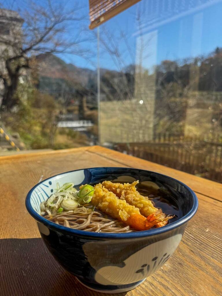 Ebi Soba at Maidoya Shokudo