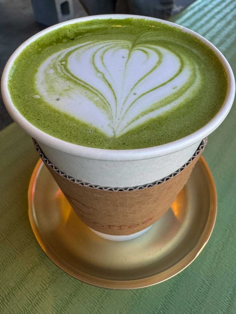 Matcha Latte at TsukiCoffee
