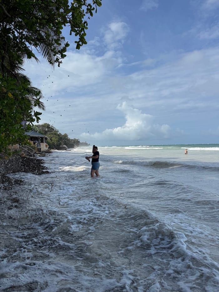 Diani Beach around high tide