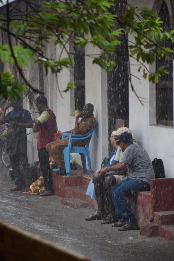 rainy day Mombasa old town