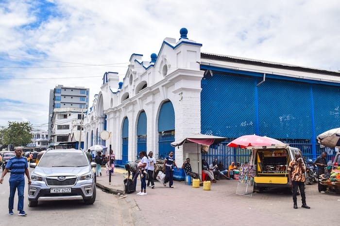 Outside Mombasa spice market in central Mombasa
