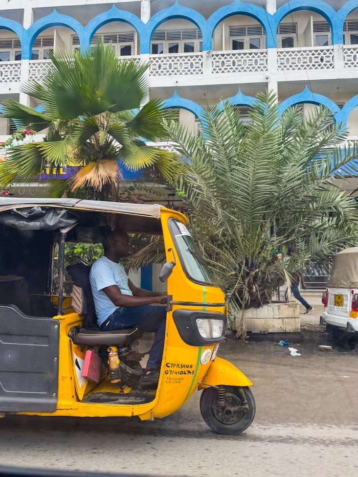 street in central Mombasa, Kenya