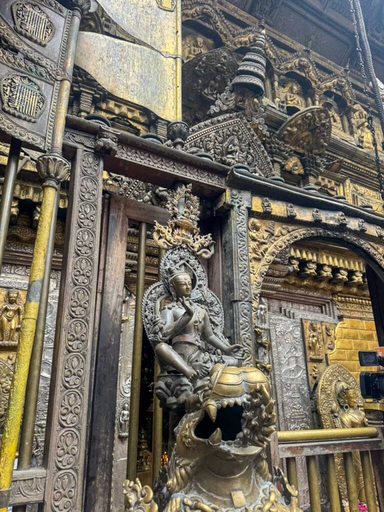 Inside Hiranya Varna Mahavihar, the Golden Temple