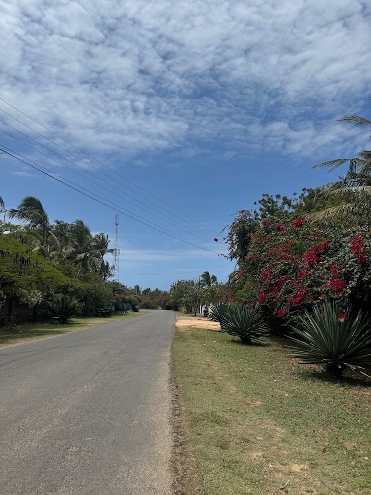 Bofa Beach road in Kilifi Kenya