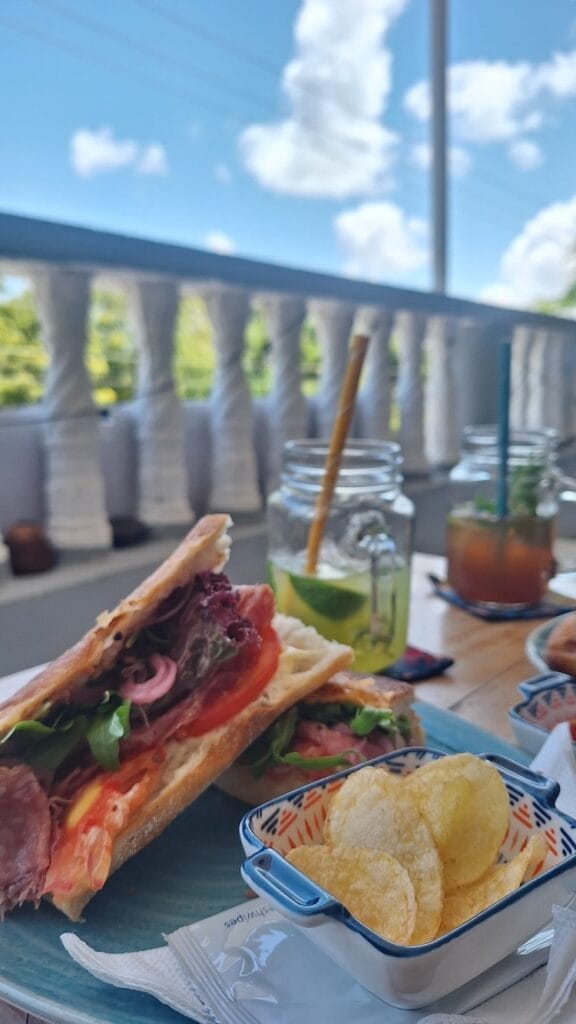 Sandwiches served at Indigo Vibe Café in Kilifi, Kenya.
