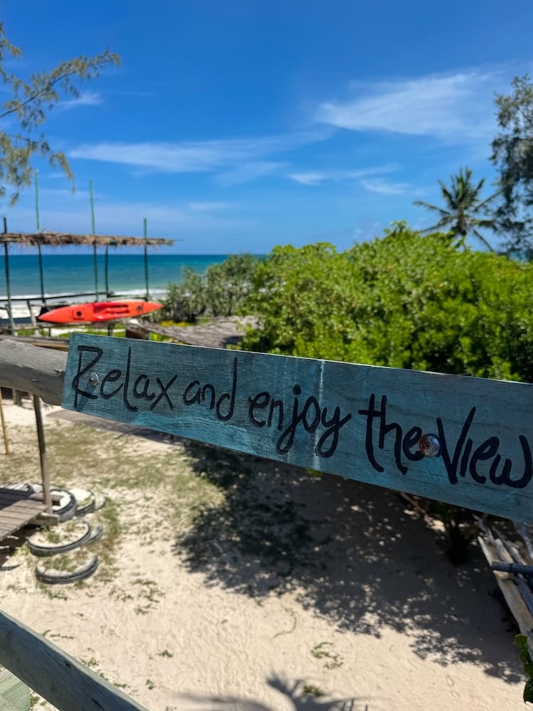 Salty’s Restaurant in Kilifi, Kenya, with its relaxed coastal atmosphere.